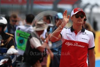 World © Octane Photographic Ltd. Formula 1 – French GP - Drivers Parade. Alfa Romeo Sauber F1 Team C37 – Marcus Ericsson. Circuit Paul Ricard, Le Castellet, France. Sunday 24th June 2018.