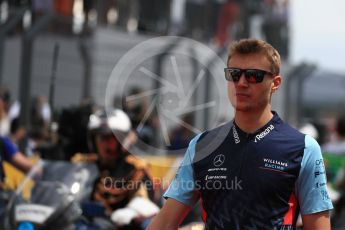 World © Octane Photographic Ltd. Formula 1 – French GP - Drivers Parade. Williams Martini Racing FW41 – Sergey Sirotkin. Circuit Paul Ricard, Le Castellet, France. Sunday 24th June 2018.
