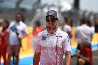 World © Octane Photographic Ltd. Formula 1 – French GP - Drivers Parade. Sahara Force India VJM11 - Sergio Perez. Circuit Paul Ricard, Le Castellet, France. Sunday 24th June 2018.