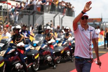 World © Octane Photographic Ltd. Formula 1 – French GP - Drivers Parade. Sahara Force India VJM11 - Esteban Ocon. Circuit Paul Ricard, Le Castellet, France. Sunday 24th June 2018.