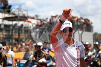 World © Octane Photographic Ltd. Formula 1 – French GP - Drivers Parade. Sahara Force India VJM11 - Esteban Ocon. Circuit Paul Ricard, Le Castellet, France. Sunday 24th June 2018.