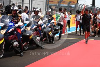 World © Octane Photographic Ltd. Formula 1 – French GP - Drivers Parade. Aston Martin Red Bull Racing TAG Heuer RB14 – Daniel Ricciardo. Circuit Paul Ricard, Le Castellet, France. Sunday 24th June 2018.