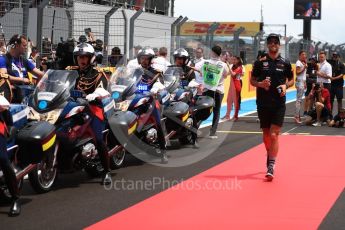 World © Octane Photographic Ltd. Formula 1 – French GP - Drivers Parade. Aston Martin Red Bull Racing TAG Heuer RB14 – Daniel Ricciardo. Circuit Paul Ricard, Le Castellet, France. Sunday 24th June 2018.