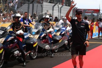 World © Octane Photographic Ltd. Formula 1 – French GP - Drivers Parade. Aston Martin Red Bull Racing TAG Heuer RB14 – Daniel Ricciardo. Circuit Paul Ricard, Le Castellet, France. Sunday 24th June 2018.