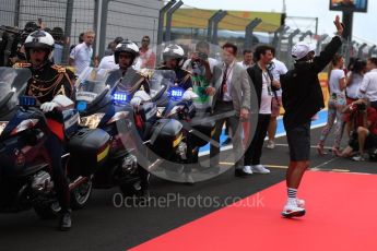 World © Octane Photographic Ltd. Formula 1 – French GP - Drivers Parade. Mercedes AMG Petronas Motorsport AMG F1 W09 EQ Power+ - Lewis Hamilton. Circuit Paul Ricard, Le Castellet, France. Sunday 24th June 2018.