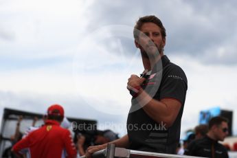 World © Octane Photographic Ltd. Formula 1 – French GP - Drivers Parade. Haas F1 Team VF-18 – Romain Grosjean. Circuit Paul Ricard, Le Castellet, France. Sunday 24th June 2018.