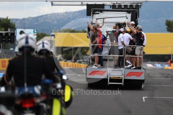 World © Octane Photographic Ltd. Formula 1 – French GP. Gendarmerie police line the drivers parade. Circuit Paul Ricard, Le Castellet, France. Sunday 24th June 2018.