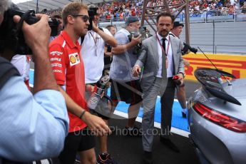 World © Octane Photographic Ltd. Formula 1 – French GP - Drivers Parade. Scuderia Ferrari SF71-H – Sebastian Vettel. Circuit Paul Ricard, Le Castellet, France. Sunday 24th June 2018.