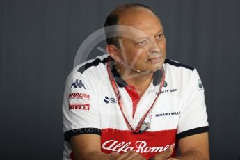 World © Octane Photographic Ltd. Formula 1 - French GP - Friday FIA Team Press Conference. Frederic Vasseur – Team Principal and CEO of Sauber Motorsport AG. Circuit Paul Ricard, Le Castellet, France. Friday 22nd June 2018.