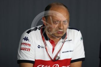 World © Octane Photographic Ltd. Formula 1 - French GP - Friday FIA Team Press Conference. Frederic Vasseur – Team Principal and CEO of Sauber Motorsport AG. Circuit Paul Ricard, Le Castellet, France. Friday 22nd June 2018.