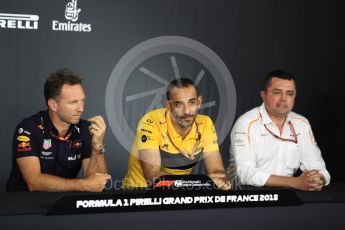 World © Octane Photographic Ltd. Formula 1 - French GP - Friday FIA Team Press Conference. Christian Horner - Team Principal of Red Bull Racing. Circuit Paul Ricard, Le Castellet, France. Friday 22nd June 2018.