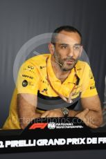 World © Octane Photographic Ltd. Formula 1 - French GP – Friday FIA Team Press Conference. Cyril Abiteboul - Managing Director of Renault Sport Racing Formula 1 Team. Circuit Paul Ricard, Le Castellet, France. Friday 22nd June 2018.