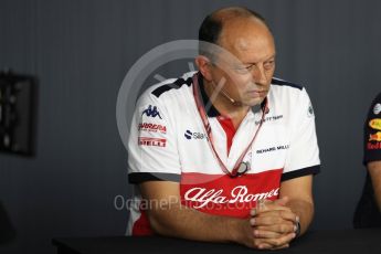 World © Octane Photographic Ltd. Formula 1 - French GP - Friday FIA Team Press Conference. Frederic Vasseur – Team Principal and CEO of Sauber Motorsport AG. Circuit Paul Ricard, Le Castellet, France. Friday 22nd June 2018.