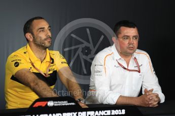 World © Octane Photographic Ltd. Formula 1 - French GP – Friday FIA Team Press Conference. Cyril Abiteboul - Managing Director of Renault Sport Racing Formula 1 Team. Circuit Paul Ricard, Le Castellet, France. Friday 22nd June 2018.