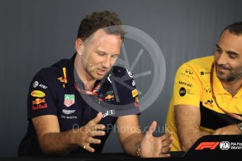 World © Octane Photographic Ltd. Formula 1 - French GP - Friday FIA Team Press Conference. Christian Horner - Team Principal of Red Bull Racing. Circuit Paul Ricard, Le Castellet, France. Friday 22nd June 2018.