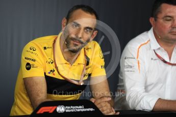 World © Octane Photographic Ltd. Formula 1 - French GP – Friday FIA Team Press Conference. Cyril Abiteboul - Managing Director of Renault Sport Racing Formula 1 Team. Circuit Paul Ricard, Le Castellet, France. Friday 22nd June 2018.