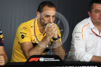 World © Octane Photographic Ltd. Formula 1 - French GP – Friday FIA Team Press Conference. Cyril Abiteboul - Managing Director of Renault Sport Racing Formula 1 Team. Circuit Paul Ricard, Le Castellet, France. Friday 22nd June 2018.