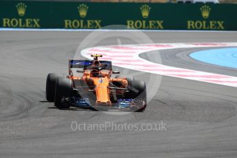 World © Octane Photographic Ltd. Formula 1 – French GP - Practice 1. McLaren MCL33 – Stoffel Vandoorne. Circuit Paul Ricard, Le Castellet, France. Friday 22nd June 2018.