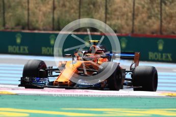 World © Octane Photographic Ltd. Formula 1 – French GP - Practice 1. McLaren MCL33 – Stoffel Vandoorne. Circuit Paul Ricard, Le Castellet, France. Friday 22nd June 2018.