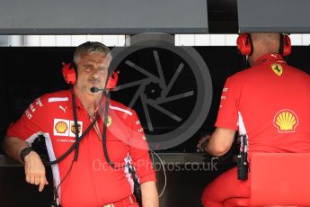 World © Octane Photographic Ltd. Formula 1 - French GP - Practice 3. Maurizio Arrivabene – Managing Director and Team Principal of Scuderia Ferrari. Circuit Paul Ricard, Le Castellet, France. Saturday 23rd June 2018.