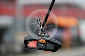 World © Octane Photographic Ltd. Formula 1 – French GP - Practice 3. Renault Sport F1 Team pit lights. Circuit Paul Ricard, Le Castellet, France. Saturday 23rd June 2018.