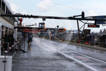 World © Octane Photographic Ltd. Formula 1 – French GP - Practice 3. Wet Pit lane. Circuit Paul Ricard, Le Castellet, France. Saturday 23rd June 2018.