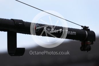 World © Octane Photographic Ltd. Formula 1 – French GP - Practice 3. Sauber logo. Circuit Paul Ricard, Le Castellet, France. Saturday 23rd June 2018.