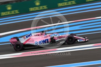 World © Octane Photographic Ltd. Formula 1 – French GP - Qualifying. Sahara Force India VJM11 - Sergio Perez. Circuit Paul Ricard, Le Castellet, France. Saturday 23rd June 2018.