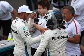 World © Octane Photographic Ltd. Formula 1 – French GP - Qualifying. Mercedes AMG Petronas Motorsport AMG F1 W09 EQ Power+ - Valtteri Bottas and Lewis Hamilton. Circuit Paul Ricard, Le Castellet, France. Saturday 23rd June 2018.