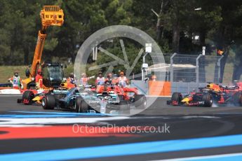 World © Octane Photographic Ltd. Formula 1 – French GP - Race. Mercedes AMG Petronas Motorsport AMG F1 W09 EQ Power+ - Lewis Hamilton leads into Turn 1. Circuit Paul Ricard, Le Castellet, France. Sunday 24th June 2018.