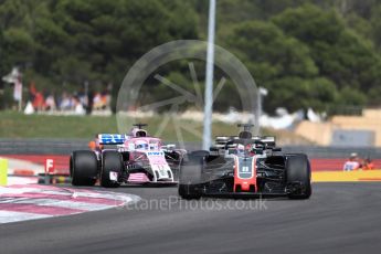 World © Octane Photographic Ltd. Formula 1 – French GP - Race. Haas F1 Team VF-18 – Romain Grosjean. Circuit Paul Ricard, Le Castellet, France. Sunday 24th June 2018.