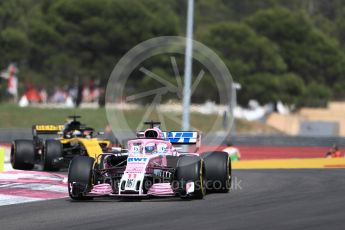 World © Octane Photographic Ltd. Formula 1 – French GP - Race. Sahara Force India VJM11 - Sergio Perez. Circuit Paul Ricard, Le Castellet, France. Sunday 24th June 2018.