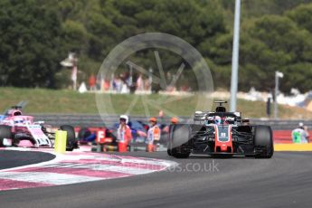 World © Octane Photographic Ltd. Formula 1 – French GP - Race. Haas F1 Team VF-18 – Romain Grosjean. Circuit Paul Ricard, Le Castellet, France. Sunday 24th June 2018.