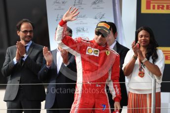 World © Octane Photographic Ltd. Formula 1 – French GP - Race Podium. Scuderia Ferrari SF71-H – Kimi Raikkonen. Circuit Paul Ricard, Le Castellet, France. Sunday 24th June 2018.