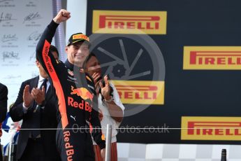 World © Octane Photographic Ltd. Formula 1 – French GP - Race Podium. Aston Martin Red Bull Racing TAG Heuer RB14 – Max Verstappen. Circuit Paul Ricard, Le Castellet, France. Sunday 24th June 2018.