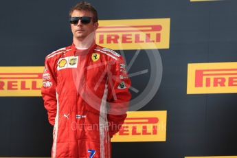 World © Octane Photographic Ltd. Formula 1 – French GP - Race Podium. Scuderia Ferrari SF71-H – Kimi Raikkonen. Circuit Paul Ricard, Le Castellet, France. Sunday 24th June 2018.