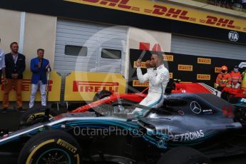 World © Octane Photographic Ltd. Formula 1 – French GP - Race Podium. Mercedes AMG Petronas Motorsport AMG F1 W09 EQ Power+ - Lewis Hamilton. Circuit Paul Ricard, Le Castellet, France. Sunday 24th June 2018.