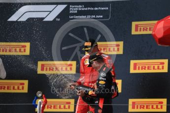 World © Octane Photographic Ltd. Formula 1 – French GP - Grid. Aston Martin Red Bull Racing TAG Heuer RB14 – Max Verstappen and Scuderia Ferrari SF71-H – Kimi Raikkonen. . Circuit Paul Ricard, Le Castellet, France. Sunday 24th June 2018.