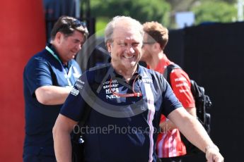 World © Octane Photographic Ltd. Formula 1 - French GP - Paddock. Robert Fernley - Deputy Team Principal of Sahara Force India. Circuit Paul Ricard, Le Castellet, France. Friday 22nd June 2018.