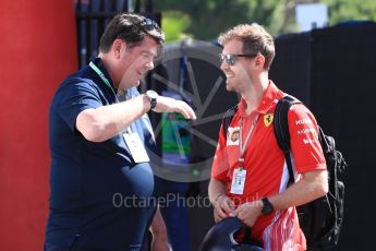 World © Octane Photographic Ltd. Formula 1 – French GP - Paddock. Scuderia Ferrari - Sebastian Vettel. Circuit Paul Ricard, Le Castellet, France. Friday 22nd June 2018.