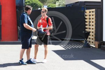 World © Octane Photographic Ltd. Formula 1 – French GP - Paddock. Scuderia Ferrari - Sebastian Vettel. Circuit Paul Ricard, Le Castellet, France. Friday 22nd June 2018.