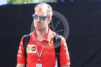 World © Octane Photographic Ltd. Formula 1 – French GP - Paddock. Scuderia Ferrari - Sebastian Vettel. Circuit Paul Ricard, Le Castellet, France. Friday 22nd June 2018.