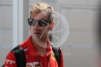 World © Octane Photographic Ltd. Formula 1 – French GP - Paddock. Scuderia Ferrari - Sebastian Vettel. Circuit Paul Ricard, Le Castellet, France. Friday 22nd June 2018.