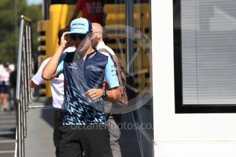 World © Octane Photographic Ltd. Formula 1 – French GP - Paddock. Williams Martini Racing FW41 – Lance Stroll. Circuit Paul Ricard, Le Castellet, France. Friday 22nd June 2018.