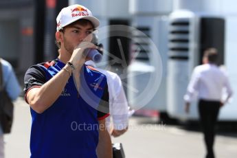 World © Octane Photographic Ltd. Formula 1 – French GP - Paddock. Scuderia Toro Rosso STR13 – Pierre Gasly. Circuit Paul Ricard, Le Castellet, France. Friday 22nd June 2018.