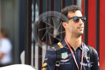 World © Octane Photographic Ltd. Formula 1 – French GP - Paddock. Aston Martin Red Bull Racing TAG Heuer RB14 – Daniel Ricciardo. Circuit Paul Ricard, Le Castellet, France. Saturday 23rd June 2018.