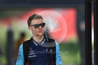 World © Octane Photographic Ltd. Formula 1 – French GP - Paddock. Williams Martini Racing FW41 – Sergey Sirotkin. Circuit Paul Ricard, Le Castellet, France. Saturday 23rd June 2018.