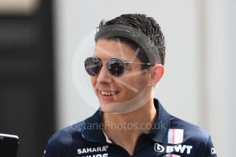 World © Octane Photographic Ltd. Formula 1 – French GP - Paddock. Sahara Force India VJM11 - Esteban Ocon. Circuit Paul Ricard, Le Castellet, France. Saturday 23rd June 2018.