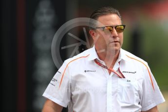 World © Octane Photographic Ltd. Formula 1 - French GP - Paddock. Zak Brown - Executive Director of McLaren Technology Group.  Circuit Paul Ricard, Le Castellet, France. Saturday 23rd June 2018.