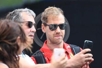 World © Octane Photographic Ltd. Formula 1 – French GP - Paddock. Scuderia Ferrari SF71-H – Sebastian Vettel. Circuit Paul Ricard, Le Castellet, France. Saturday 23rd June 2018.